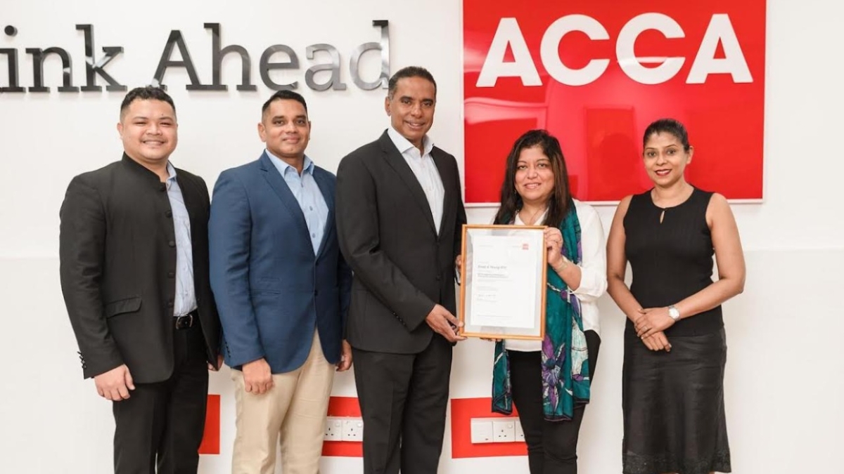 EY GDS Sri Lanka awarded as an ACCA Approved Employer for Professional and Trainee Development