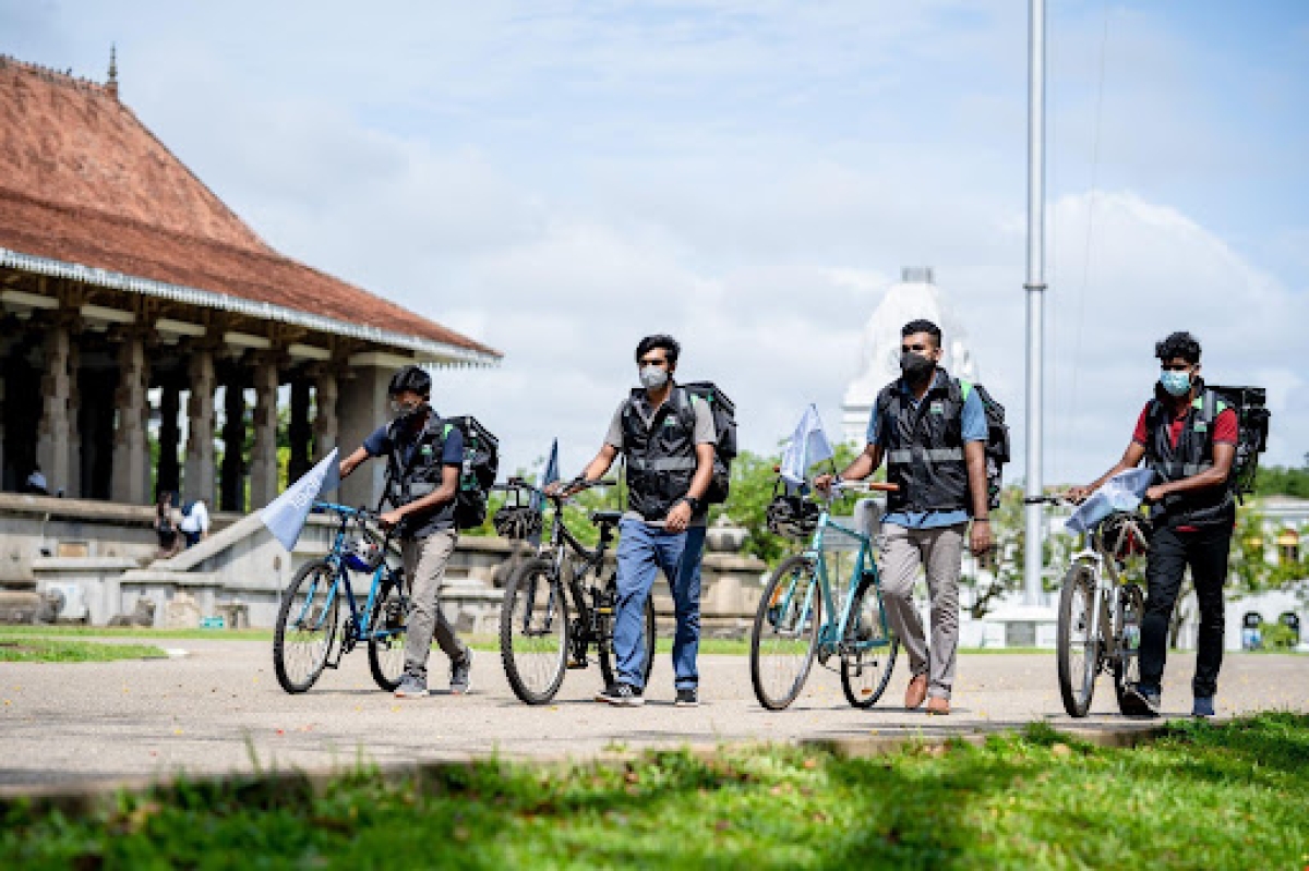 Now Uber Eats Delivery through push cycles in Sri Lanka